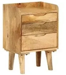 vidaXL Nachttisch Massivholz Mango 40x30x59,5 cm