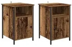vidaXL Nachttisch 2 pcs Altholz 40 x 42 x 60 cm Holzwerkstoff