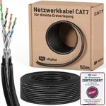 hb-digital 50m CAT 7 Doppelmantel Erdverlegekabel S/FTP PVC + LLDPE AWG23 f&uuml;r