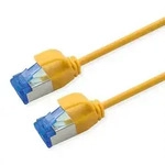 ROLINE Patchkabel Cat.6A (Class EA) S/FTP (PiMF), LSOH, PoE, gelb, 5 m Twisted...