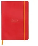 Rhodia Notizbuch A5 Softcover, 80 Bl elfenbein 90g, kariert, Mohnrot 117820C