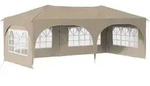 vidaXL Pop-up Partyzelt Creme 575 x 288 x 245 cm Oxford-Stoff
