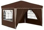 vidaXL Pop-up Partyzelt Braun 288 x 288 x 245 cm Oxford-Stoff