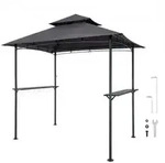 VEVOR Grillpavillon, 2430x1500x500 mm, Grill&uuml;berdachung f&uuml;r Au_engrill,...