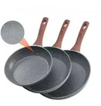 VEVOR Bratpfannen Set 3-tlg. (250 / 280 / 325 mm), Hochleistungs-Bratpfannen aus