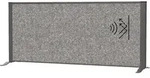 Sideboard-Trennwand MAULconnecto anthrazit 120/52,75cm Akustik dunkelgrau Standf&uuml;&szlig;e