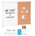 "VEVOR 48" x 36" Whiteboard & Korktafel-Kombination mit Aluminiumrahmen _ 2-in-1