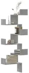 vidaXL Wand-Eckregal Betongrau 45x45x147 cm Holzwerkstoff