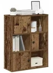 vidaXL B&uuml;cherregal Altholz-Optik 60x24x76,5 cm Holzwerkstoff