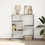 vidaXL B&uuml;cherregal/Raumteiler Betongrau 100x33x115 cm