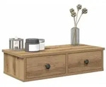 vidaXL Wandregal mit Schubladen Artisan-Eiche 60x25x15cm Holzwerkstoff