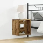 vidaXL Schweberegal Altholz 40x28,5x40 cm Holzwerkstoff