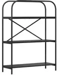 vidaXL B&uuml;cherregal Schwarz Eichen-Optik 80 x 30 x 109 cm Holzwerkstoff