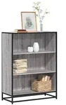 vidaXL B&uuml;cherregal Grau Sonoma 80,5x35x107,5 cm Holzwerkstoff