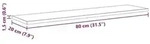 vidaXL Regalbrett 4 pcs Braun 80 x 20 x 1,5 cm Holzwerkstoff