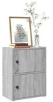 vidaXL B&uuml;cherregal Grau Sonoma 40x24x52 cm Holzwerkstoff