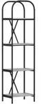 vidaXL B&uuml;cherregal Graues Sonoma 40 x 30 x 146 cm Holzwerkstoff
