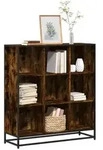 vidaXL B&uuml;cherregal R&auml;uchereiche 97,5x33x107,5 Holzwerkstoff und Metall