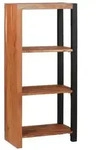 vidaXL B&uuml;cherregal 50 x 30 x 110 cm Massives Akazienholz
