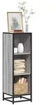 vidaXL B&uuml;cherregal Grau Sonoma 33,5x33x107,5 cm Holzwerkstoff