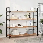 vidaXL Schweberegale 3 Stk. 120x40x2 cm Massivholz Akazie &Ouml;lbehandelt