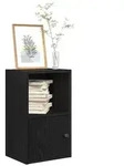 vidaXL B&uuml;cherregal Schwarz Eichen-Optik 31x24x52 cm Holzwerkstoff