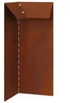 vidaXL Schneckenzaun Rostig 10 x 10 x 25 cm Wetterfeststahl