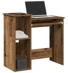 vidaXL Schreibtisch mit Regal Altholz-Optik 84x40x78cm Holzwerkstoff