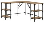 vidaXL Schreibtisch Artisan-Eiche 139 x 139 x 75 cm Holzwerkstoff