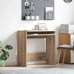 vidaXL Computertisch Artisan Eiche Holzwerkstoff Standard Einfach