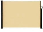 vidaXL Ausziehbares Seitenmarkise Sand 600 x 120 cm Polyester