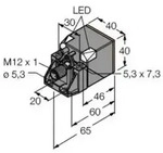 Turck Induktiver Sensor b&uuml;ndig PNP, Schlie&szlig;er BI20U-QV40-AP6X2-H1141