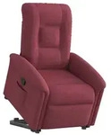vidaXL Relaxsessel mit Aufstehhilfe Weinrot Stoff