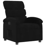 vidaXL Relaxsessel, schwarzer Stoff