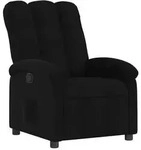 vidaXL Relaxsessel Schwarzer Stoff