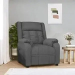 vidaXL Relaxsessel Dunkelgrau Stoff