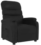 vidaXL Relaxsessel Schwarz Kunstleder