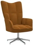 vidaXL Relaxsessel Braun Samt