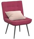 vidaXL Relaxsessel Weinrot 64x74x84 cm Samt