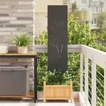 vidaXL Garten Sichtschutz-Leinwand Schwarz 32 x 140 cm