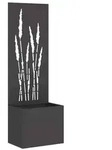 vidaXL Garten Sichtschutz-Leinwand Schwarz 50 x 150 cm