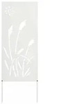 vidaXL Garten Sichtschutz-Leinwand Wei&szlig; 50 x 140 cm