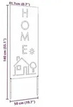 vidaXL Garten Sichtschutz-Leinwand Wei&szlig; 50 x 140 cm