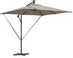 vidaXL Sonnenschirm Taupe 249 x 249 x 250 cm Polyester und Aluminium