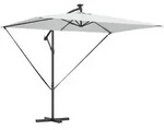 vidaXL Sonnenschirm Sand 294 x 200 x 270 cm Polyester und Aluminium