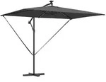 vidaXL Sonnenschirm mit LED-Lichtleisten Anthrazit 294 x 200 x 270 cm