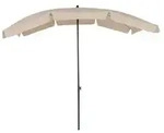 Terrassenschirm mit Knickgelenk - 230 &times; 150 cm, UV-Schutz 50+ in Beige