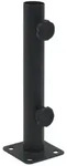 vidaXL Sonnenschirmst&auml;nder f&uuml;r &Oslash;32/34/38 mm Mast Mattschwarz Stahl