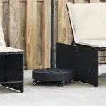 vidaXL Sonnenschirmst&auml;nder mit Rollen f&uuml;r &Oslash;38/48 mm Mast 27 kg Rund