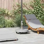 vidaXL Sonnenschirmst&auml;nder Grau 45 x 45 x 45 cm Granit und Edelstahl
